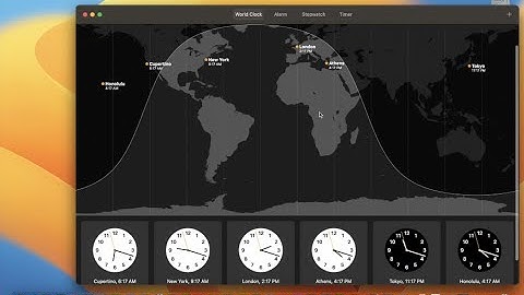 How to Add Time Zone Clocks to New Clock App on macOS Ventura