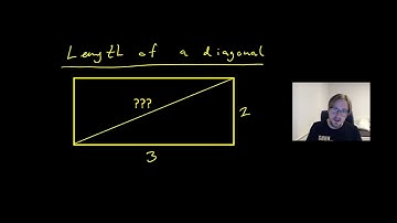 How to Calculate the DIAGONAL LENGTH of a RECTANGLE - PYTHAGOREAN THEOREM