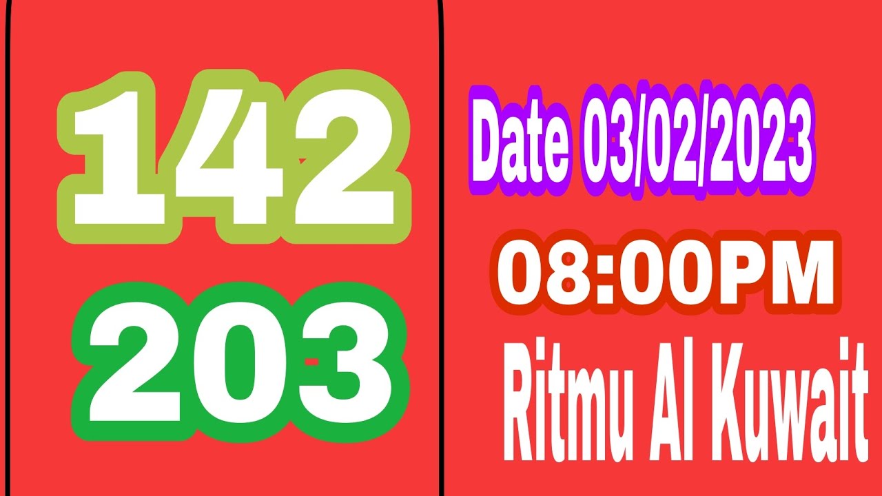 Ritmu Al Kuwait first Forecast Routine 0800PM Date 03/02/2023 YouTube