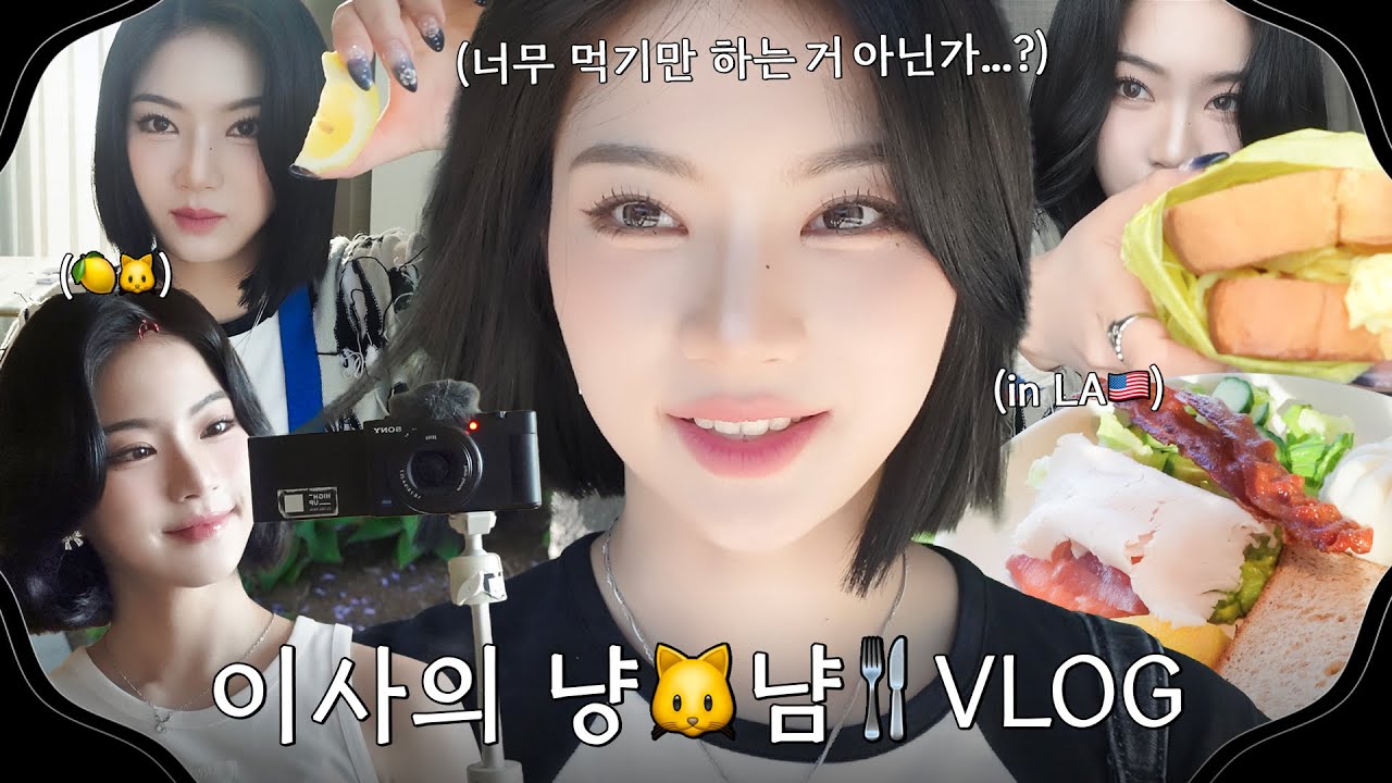 채영이의 Vlog #4 | 너무 먹기만 하는 거 아닌가~? 이사의 냥🐱냠 Vlog