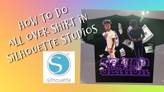 How to do an all over shirt in silhouette studios