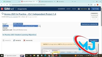 Access 2021 In Practice Ch 1 Independent Project 1-4 | Help Assignment SIMnet Access 2024  guide