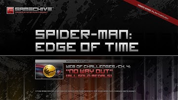 Spider-Man: Edge of Time (PS3) Gamechive (Web of Challenges, Pt 3: No Way Out, Gold Medals)