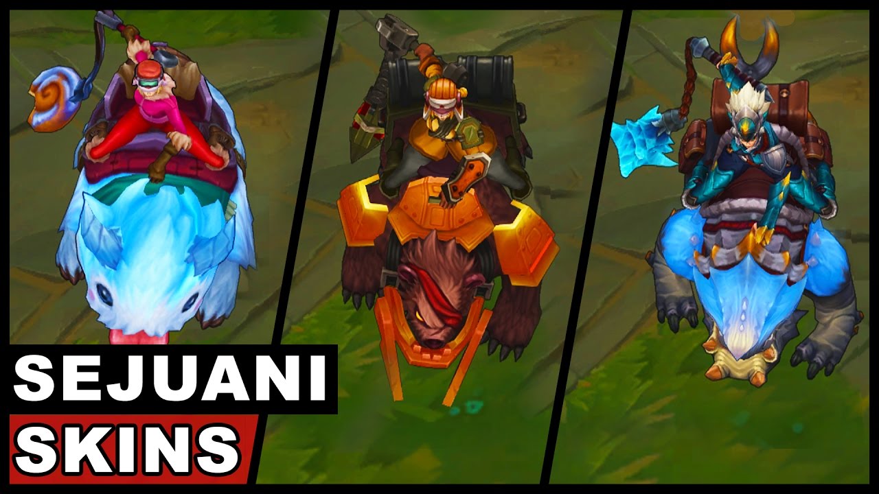 All Sejuani Skins Spotlight League Of Legends Youtube