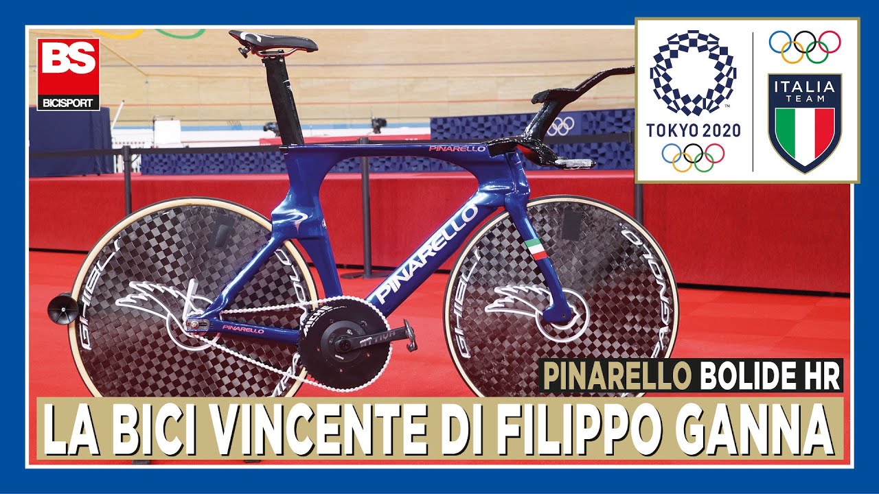 TOKYO 2020 / Pinarello Bolide HR: tutti i segreti della bici di Ganna,  mostro tecnologico d'Oro - YouTube