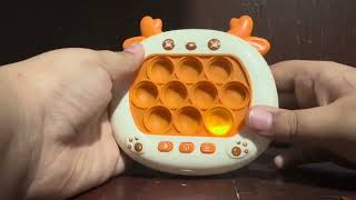 Pop it game cute deer shape orange low battery screenshot 5