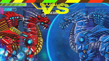 Lắp ráp robot Khủng long chiến đấu - Robot Ice Dragon VS Robot Fire Dragon