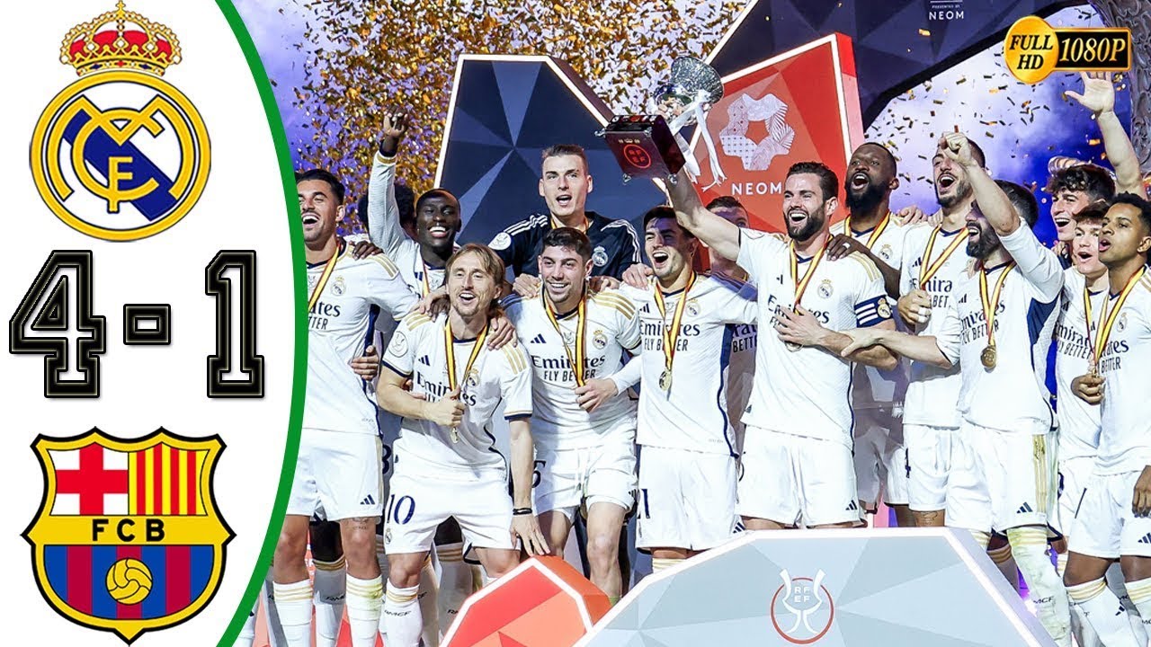 Vinicius Junior Hat-trick 🔥 Real Madrid vs Barcelona 4-1 Highlights ...