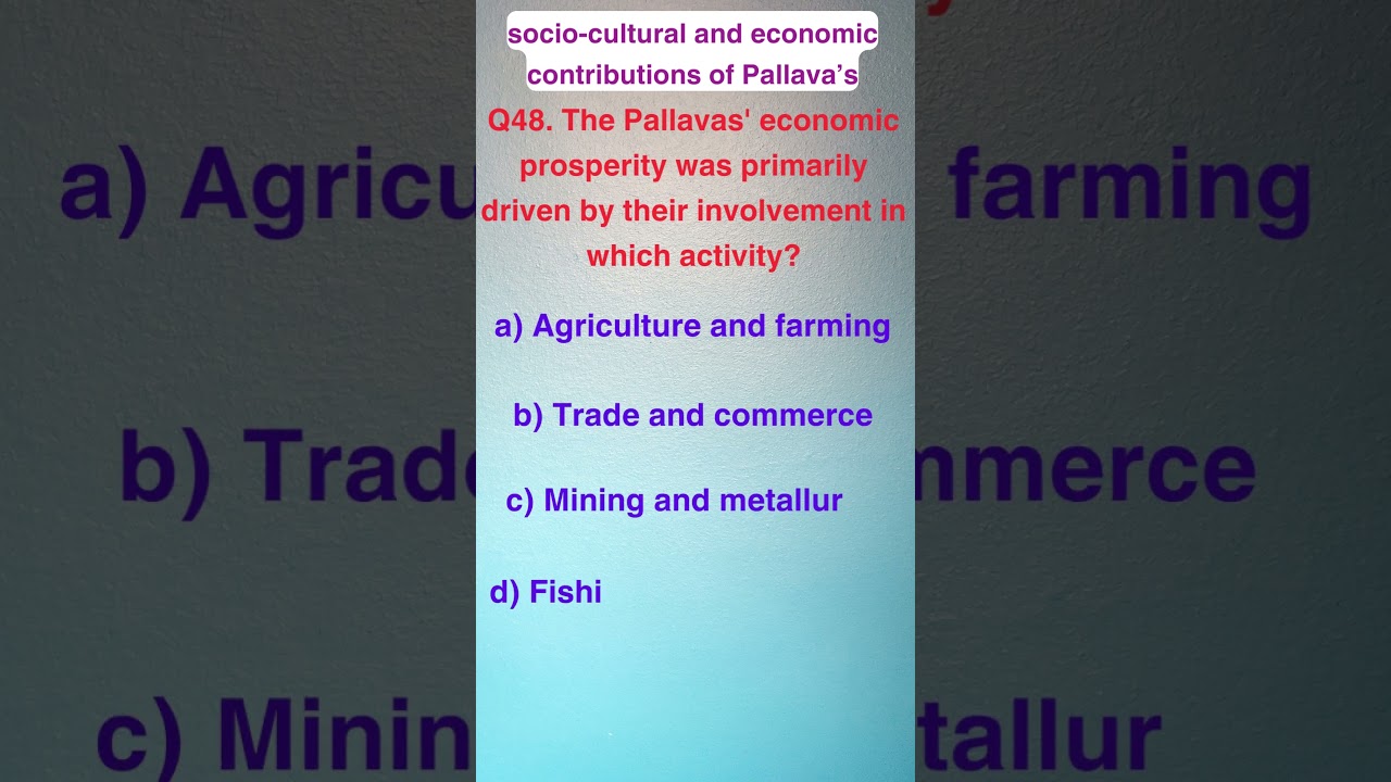 socio-cultural and economic contributions of Pallava’s , 