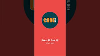 ⚡ React.js Advanced Quiz #2 | Push Your Limits! 🧑‍💻💥 | CodeForYou