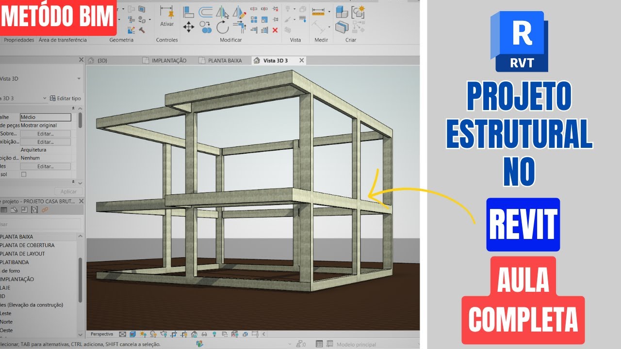 Aprenda como fazer projeto estrutural no Revit 2026 | Modelagem estrutural