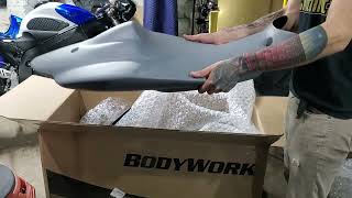 06 GSXR 600 Hotbodies complete race bodywork unboxing