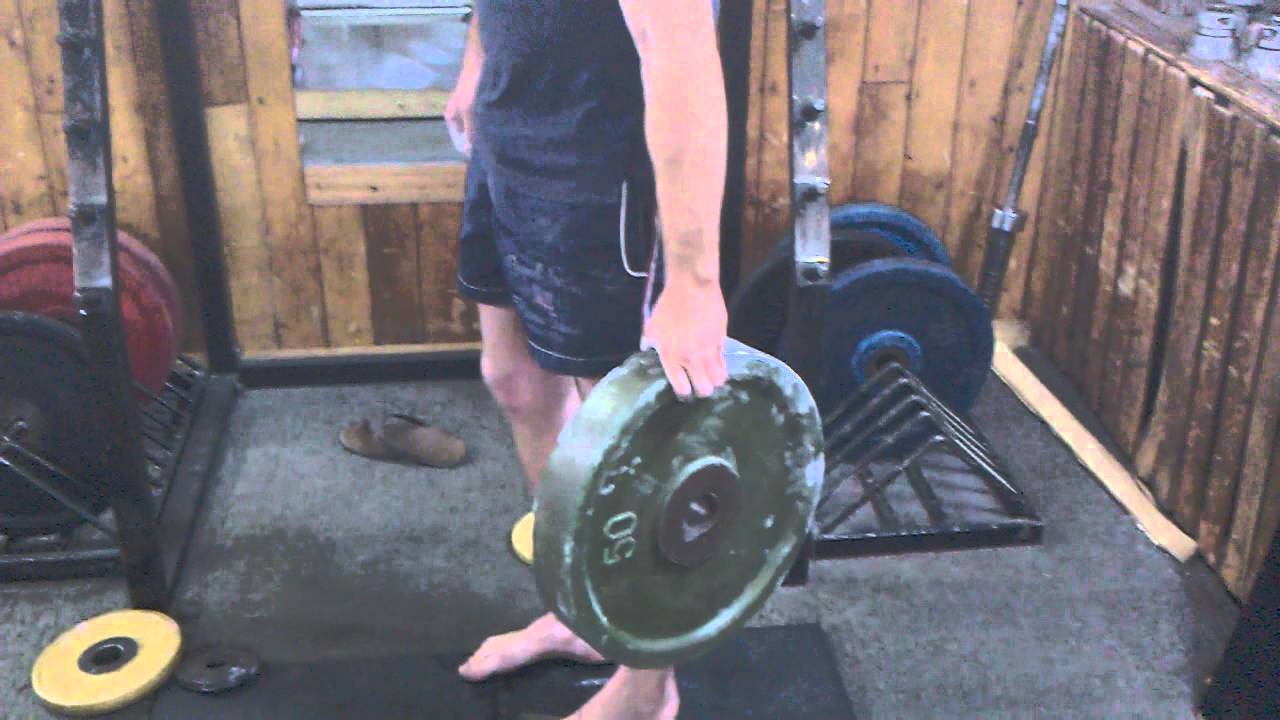 Удержание блина 50 кг 25 секунд (50 kg plate pinch hold 25 sec)