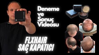 Flxhair Saç Tozu Denemesi — Gerçek Sonuçlar, Öncesi &amp; Sonrası | Saç Kapatma | Seyrek Saç | Saç Pudra