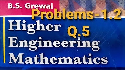 PROBLEMS1.2,Q.5|BS GREWAL|Diminishing of roots|HIGHER ENGINEERING MATHEMATICS|ALGEBRA
