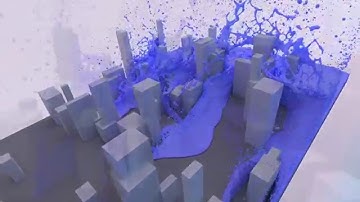SPH Fluid Simulation - Tsunami