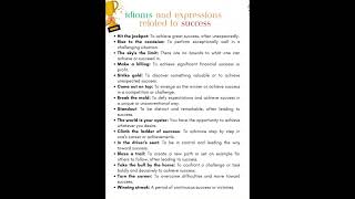 Idioms &amp; expressions related to success#learning &amp; speaking skills#english#shorts.