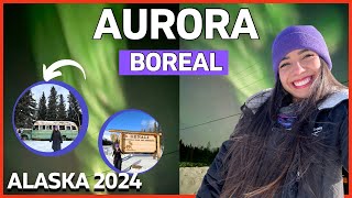 Aurora boreal em Fairbanks 2024 - Vlog terceiro dia no Alaska | Magic bus | Denali National Park