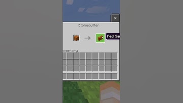 How to Make Red Sandstone Walls With a Stone Cutter in Minecraft #Shorts