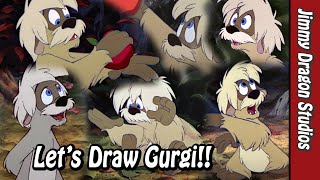 Drawing Gurgi From Disneys The Black Cauldron