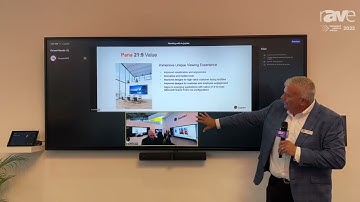 ISE 2022: Jupiter Demos Its Pana 105 21:9 Display Running a Microsoft Teams Room