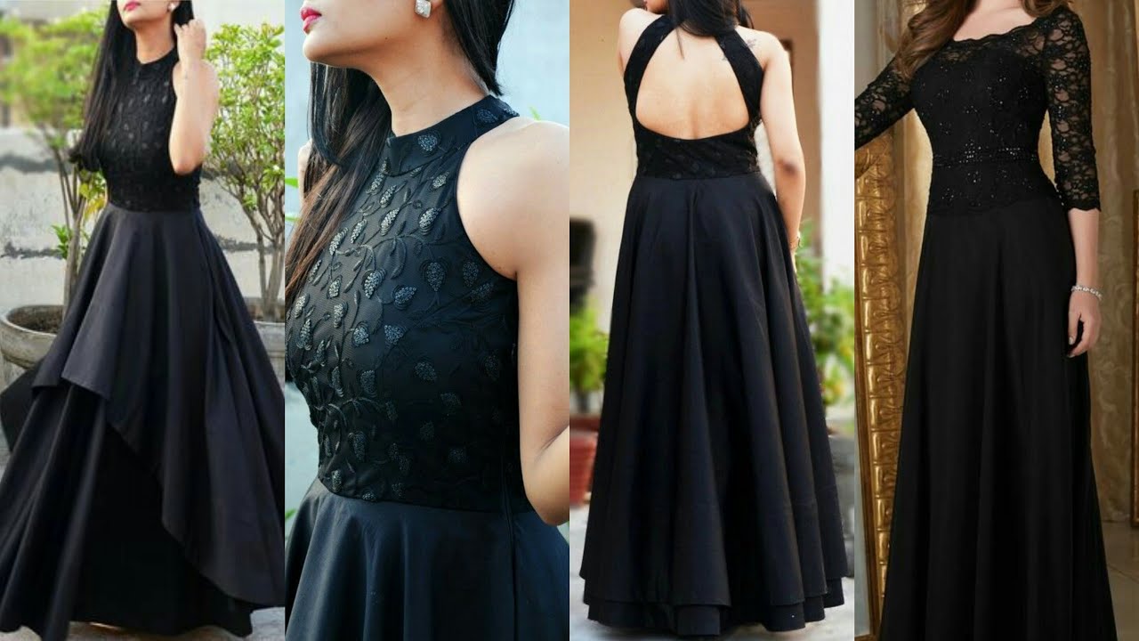 Top 20 #Black Simple Gown Design ...