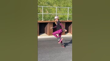 How to rollerblade downhill controlling speed with T-stop then 2 backward Powerslides. You can too!