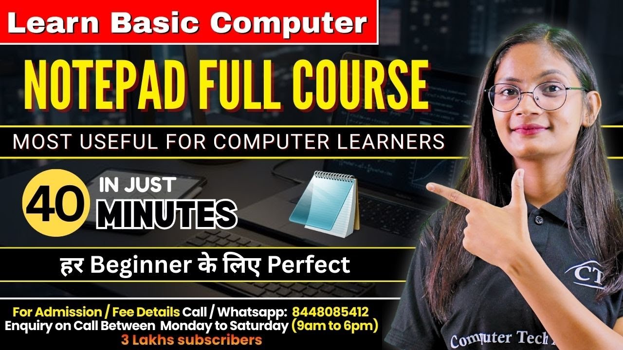 Full Course Notepad in One Shot | Notepad Tutorial for beginners ...