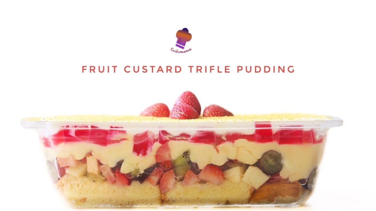 Fruit Custard Trifle Pudding Easy Pudding Recipe Dessert Recipe YouTube
