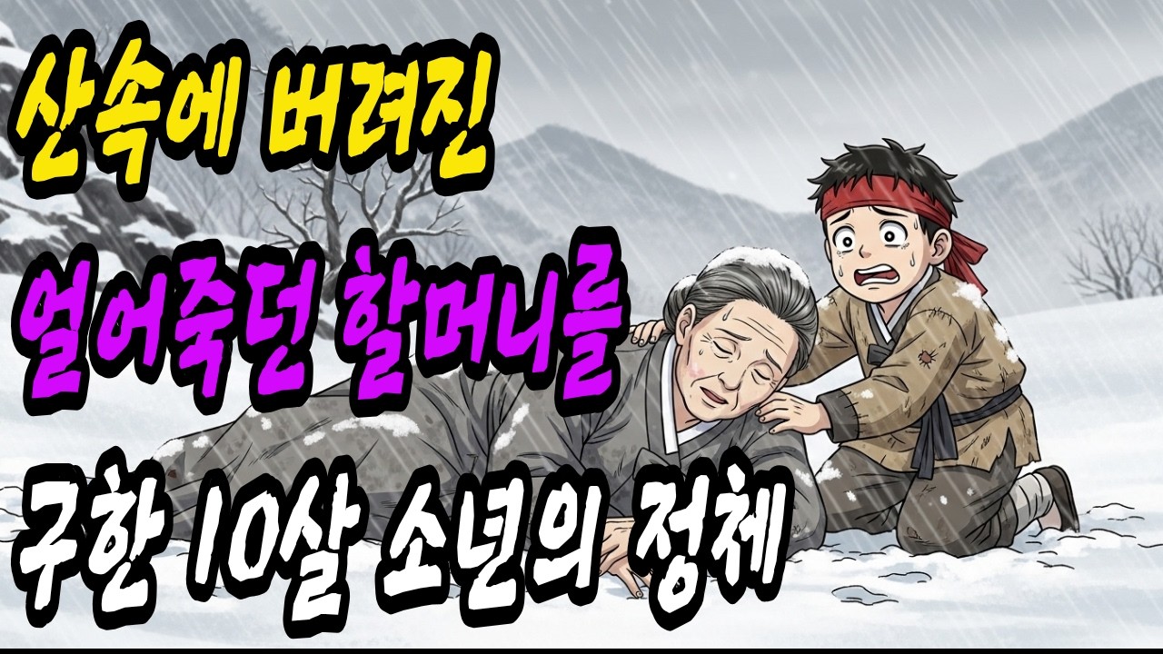 산속에서 얼어 죽던 할머니를 구한 10살 소년, 그 할머니의 정체는?