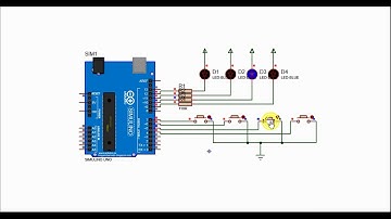 Animasi Arduino Push Button dan LED
