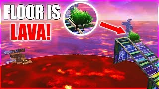 Lava Bush Skybase Easy Win Fortnite New Ltm Floor Is Lava