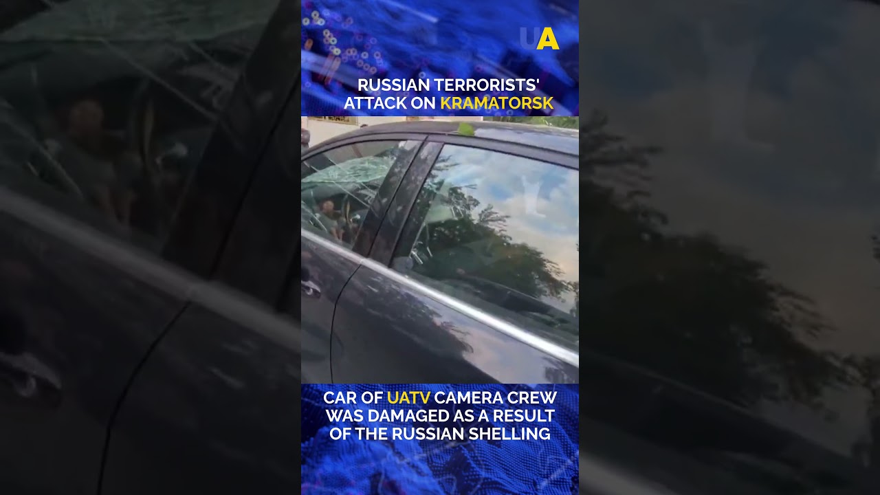 UATV camera crew was affected by Russian shelling if Kramatorsk