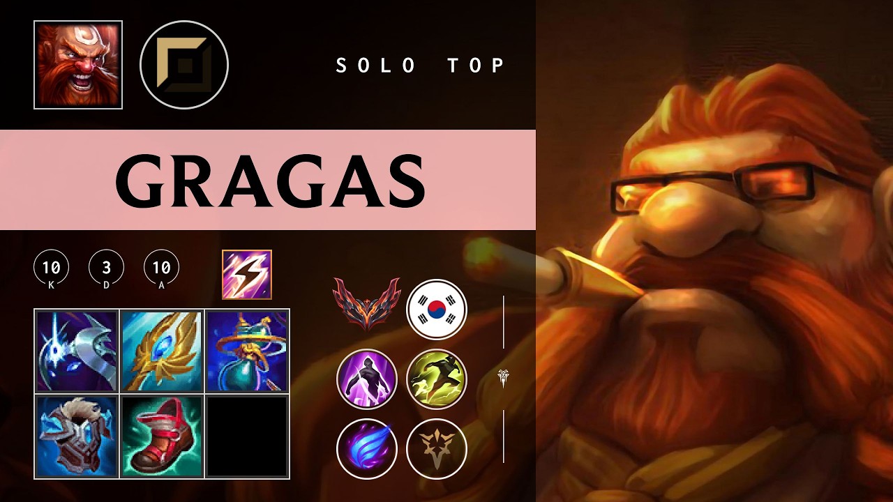 Gragas Top vs Kennen - KR Grandmaster Patch 26.04