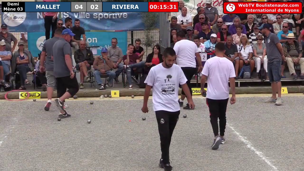 Miniature : International à pétanque de Nyons 2018 : Demi-finale BONETTO vs MALLET