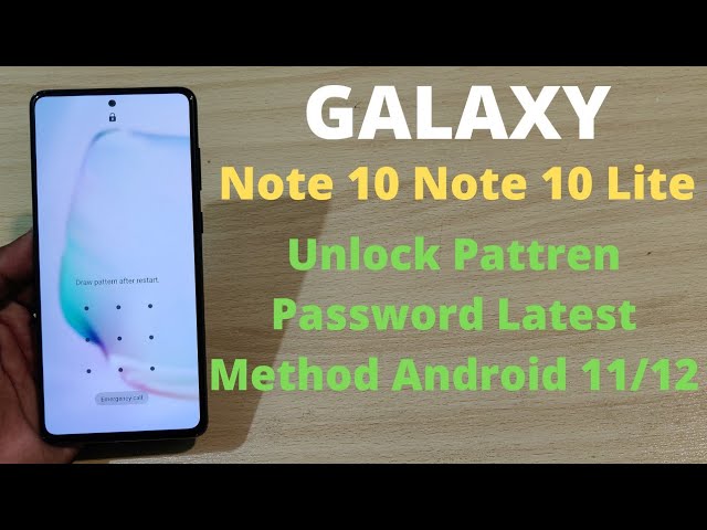 How To Hard Reset Samsung Note 10 Lite Unlock Password - Samsung Note 10  Lite Hard Reset - Youtube