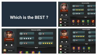 Information World Conqueror 3 Comparison Vatutin vs Timoshenko vs Weygand Guide