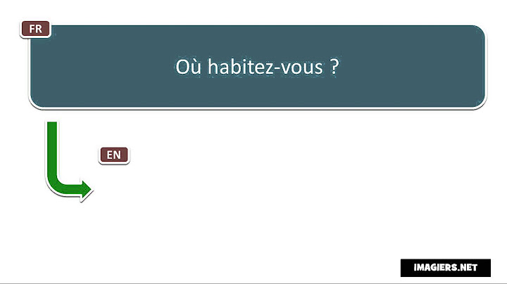 French pronunciation # Où habitez vous