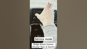 How to Access Service Mode (Diagnostics Mode) on Dodge Grand Caravan / Chrysler Town & Country