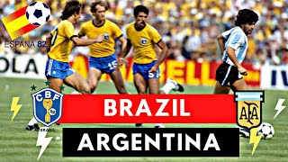 Brazil vs Argentina 3-1 All Goals \& Highlights ( 1982 World Cup )