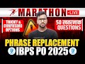 IBPS PO 2025 | TOP 50 Phrase Replacements For Bank Exam | Sentence Correction Questions | Varun Sir