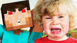 GRIEFING A FREAKED OUT 6 YEAR OLD ON MINECRAFT! - (Minecraft Trolling)