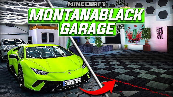 Ich habe MONTANABLACK`s GARAGE in Minecraft gebaut! | IvanPlayz #montanablack #garage