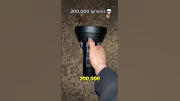 How Bright is 200,000 Lumens vs. iPhone Flashlight? This Test Will Blow Your Mind!