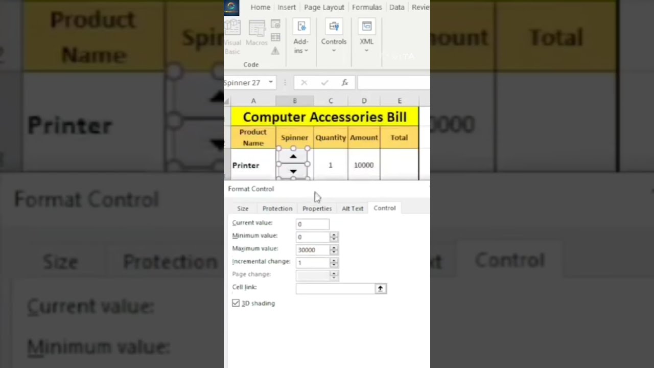 samirsir Ktsoftware spin box in excel spin box in spreadsheet YouTube samirsir Ktsoftware spin box in excel spin box in spreadsheet YouTube
