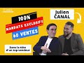 60 ventes par an avec 100 de mandats exclusifs  dans le tte de julien canal  3g immo