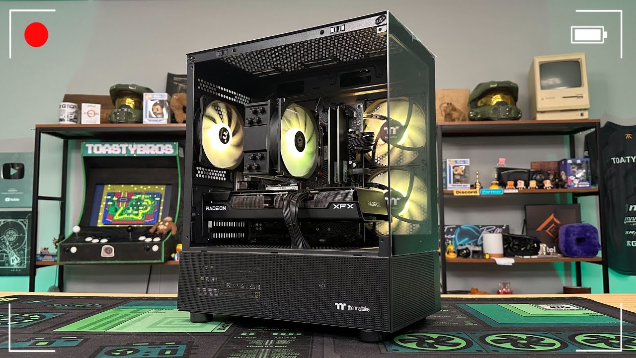 Ryzen 5 7600 + RX 7600XT Gaming PC Build - YouTube