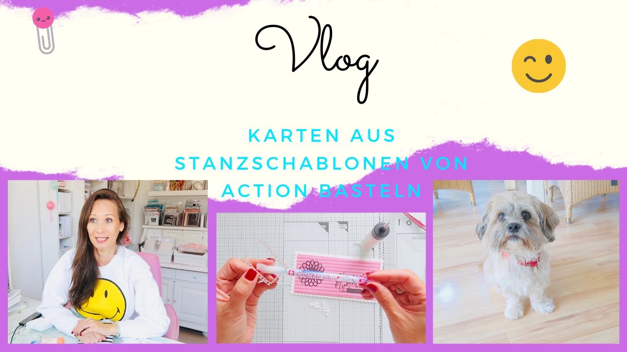 ☀️💞 VLOG I Karten mit Stanzschablonen von Action basteln I Bastelzimmer ...