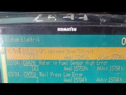 ENGINE KOMATSU ERROR E11