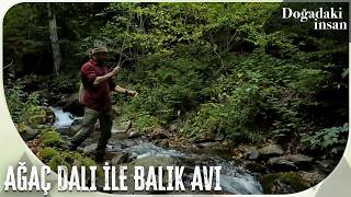 Serdar Kılıç, ağaç dalından yaptığı olta ile derede balık tutuyor 🎣 | Doğadaki İnsan 91. Bölüm